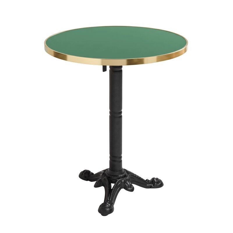 Plateau de table rond en contreplaqué avec revêtement stratifié et bord en aluminium ⌀60 cm (5/6)