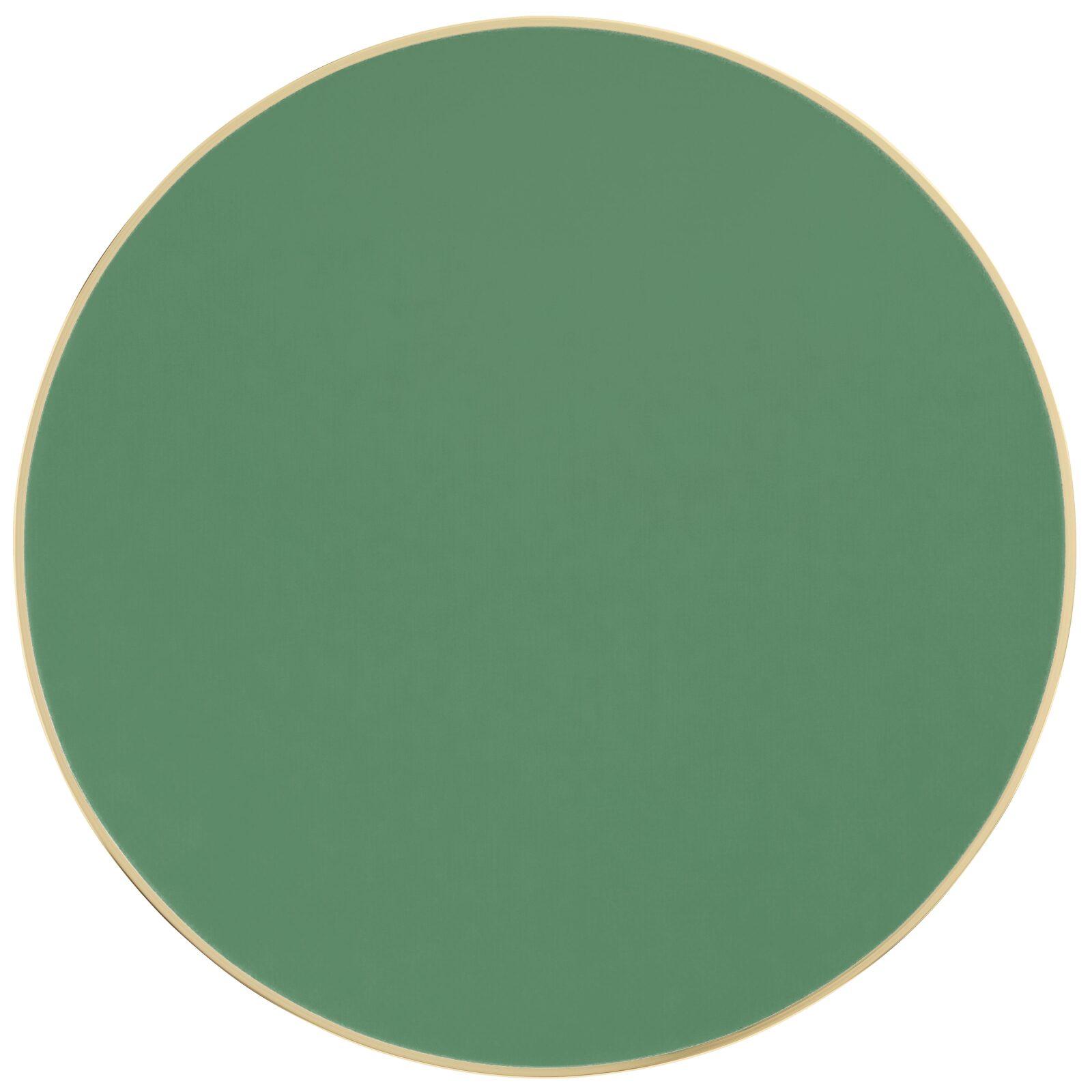 Plateau de table rond en contreplaqué avec revêtement stratifié et bord en aluminium ⌀60 cm