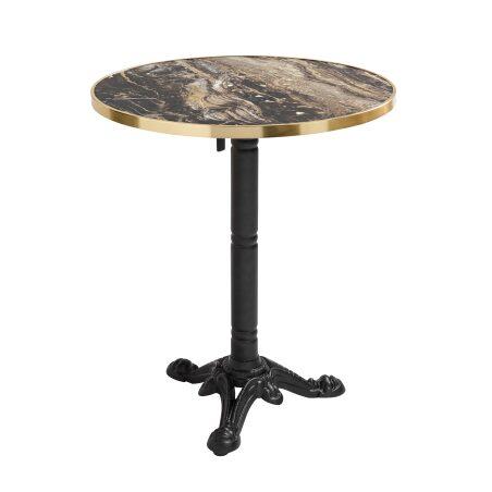 Plateau de table rond en contreplaqué avec revêtement stratifié et bord en aluminium ⌀60 cm (5/7)