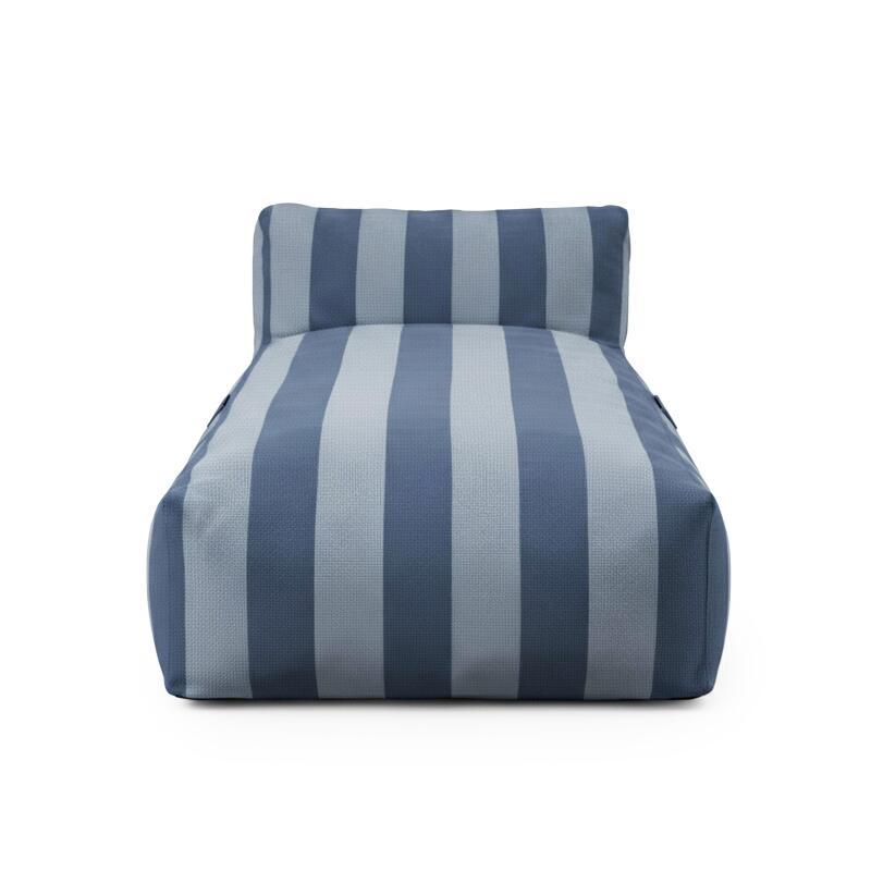 Méridienne modulable rayé pour salon de jardin  (3/6)