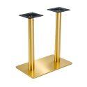Pied de table double métal 72 cm