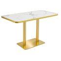 Pied de table double métal 72 cm