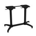 Pied de table double aluminium 72 cm