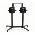 Pied de table double aluminium 72 cm