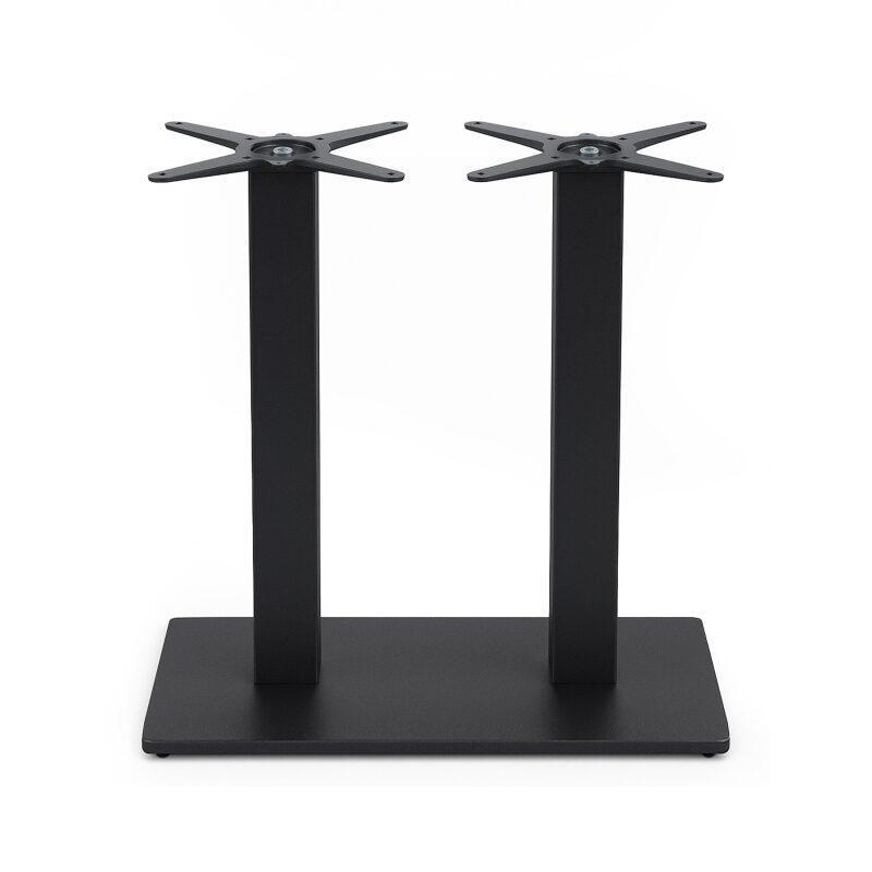 Pied de table double métal 72 cm