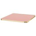 Plateau de table en stratifié 70x70 cm avec bords en aluminium