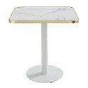 Plateau de table en stratifié 70x70 cm avec bords en aluminium