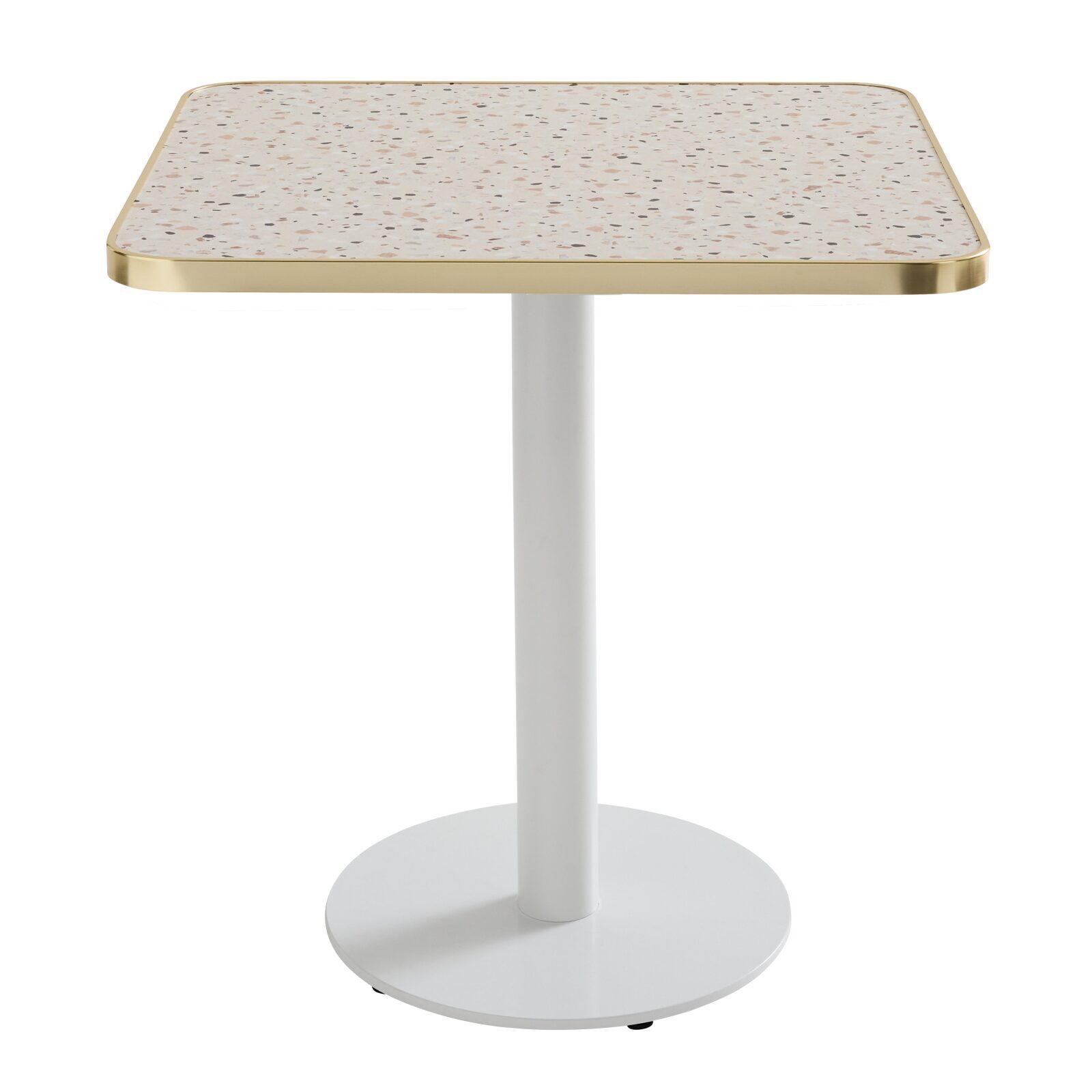 Plateau de table en stratifié 70x70 cm avec bords en aluminium Plateau de table en stratifié 70x70 cm avec bords en aluminium
