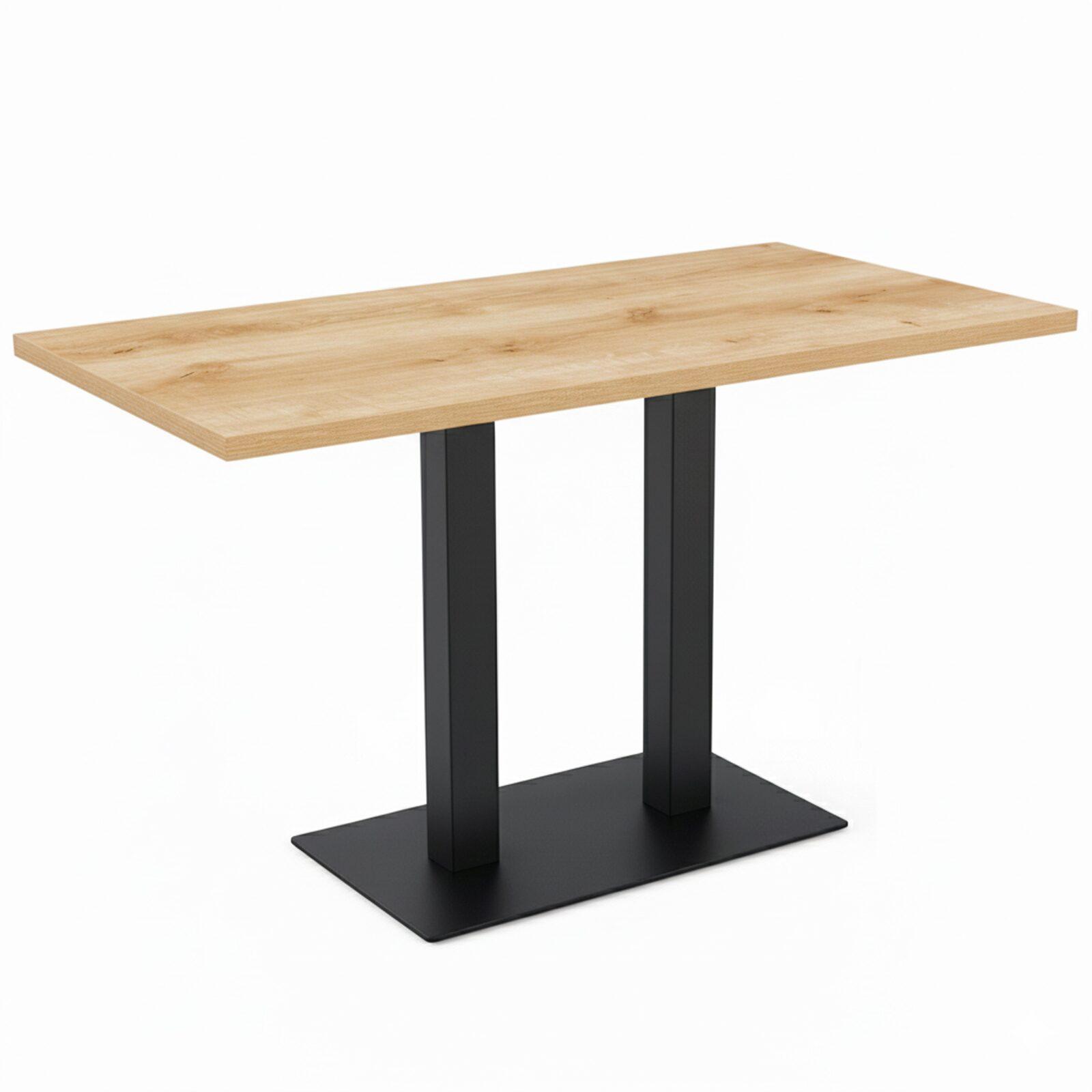 Plateau de table en aggloméré 120x60 cm avec revêtement mélaminé
