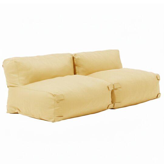 Salon de jardin modulable 2 places avec 2 chauffeuses | Oviala