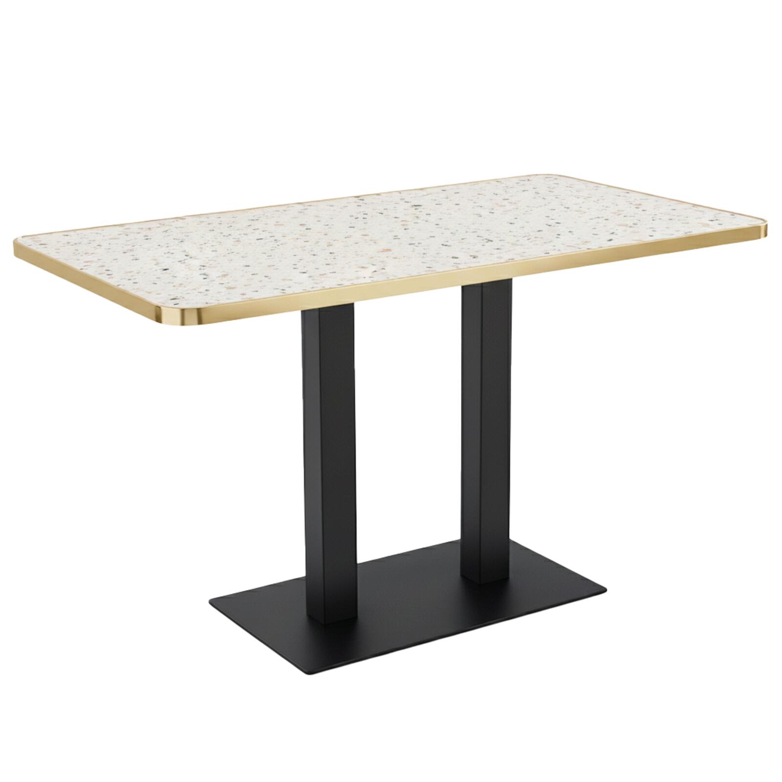 Plateau de table en stratifié 120x60 cm avec bords en aluminium