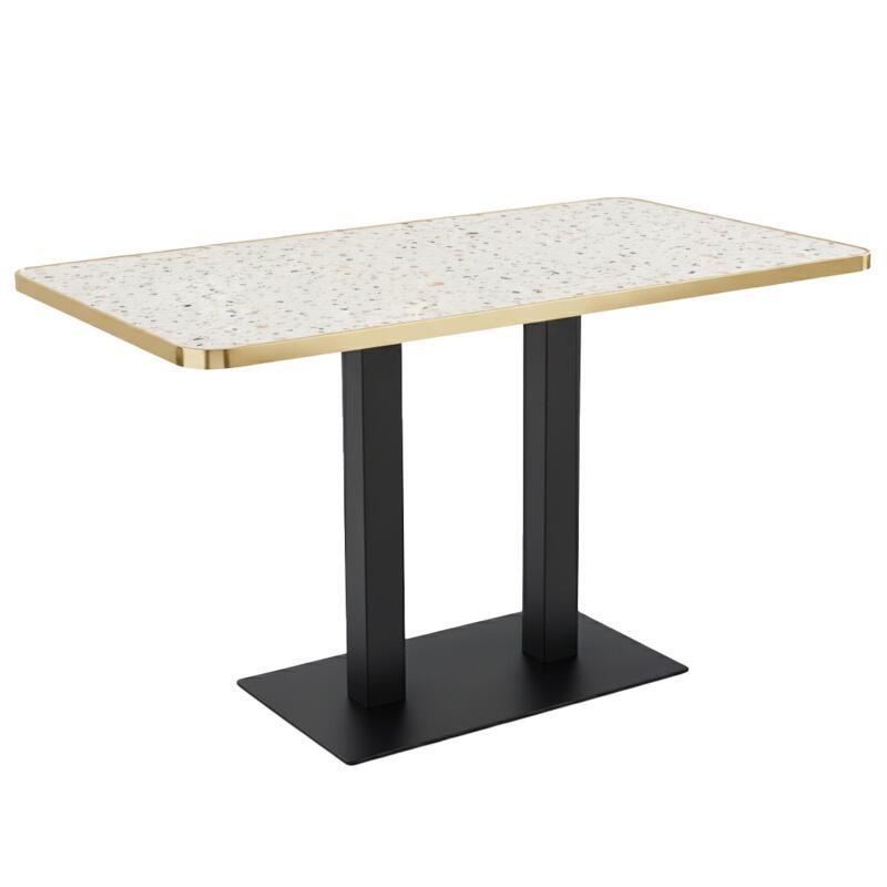 Plateau de table en stratifié 120x60 cm avec bords en aluminium (2/6)
