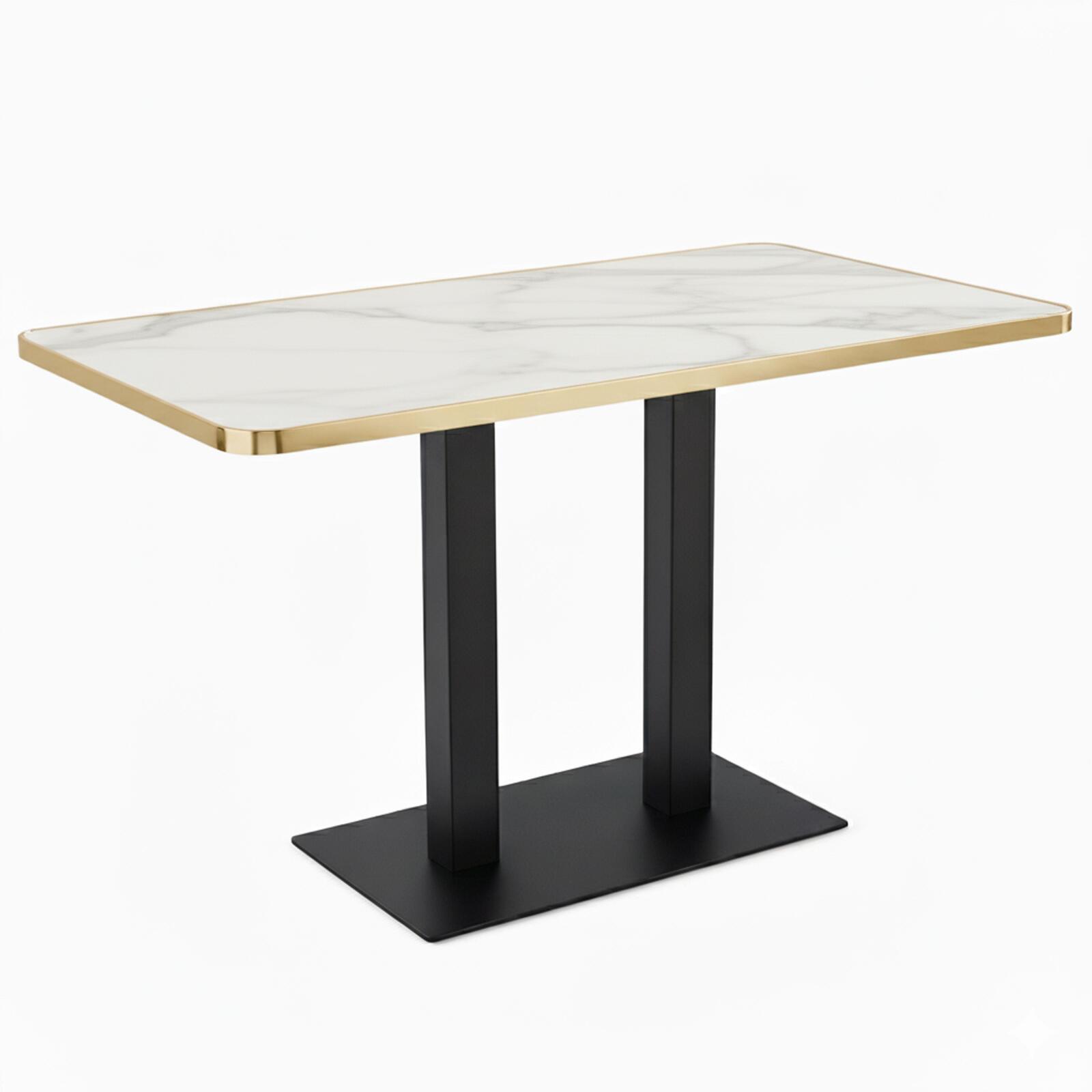 Plateau de table en stratifié 120x60 cm avec bords en aluminium Plateau de table en stratifié 120x60 cm avec bords en aluminium