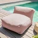 Salon de jardin modulable 5 places avec 2 chauffeuses, 2 fauteuils d'angle et 1 pouf