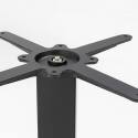 Pied de table double métal 72 cm