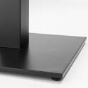 Pied de table double métal 72 cm