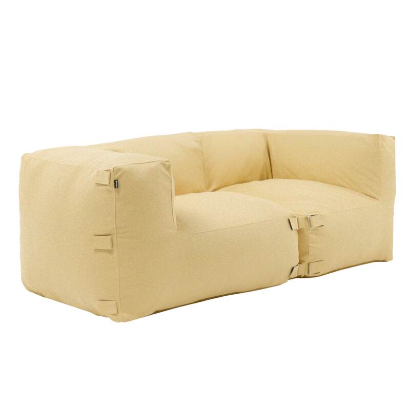 Salon de jardin modulable 2 places avec 2 fauteuils d'angle