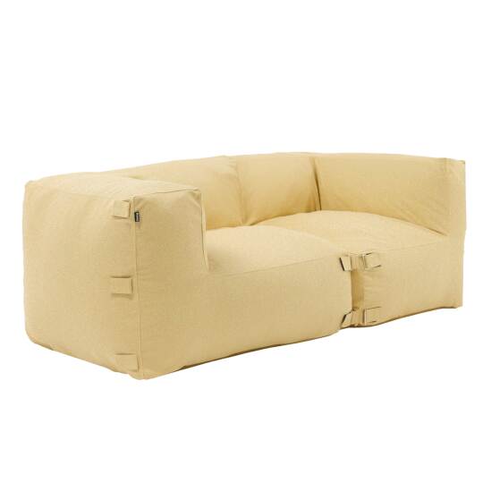 Salon de jardin modulable 2 places avec 2 fauteuils d'angle | Oviala