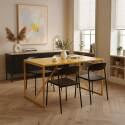 Table à manger en métal 4 personnes