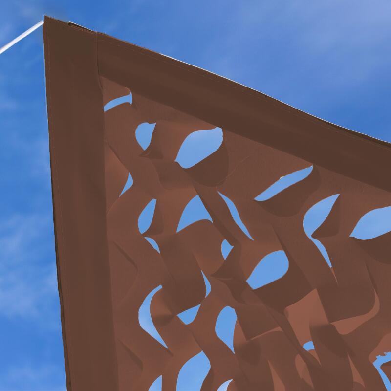 Voile d'ombrage rectangulaire ajourée réversible 4x3 m (2/5)