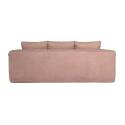 Canapé 3 places en tissu côtelé avec coussins
