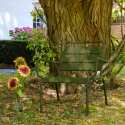 Fauteuil bas de jardin en métal