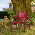 Fauteuil bas de jardin en métal