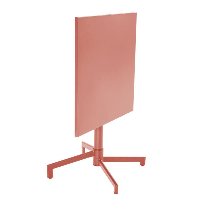 Table de jardin carrée inclinable en métal 4 personnes 70x70 cm (2/6)