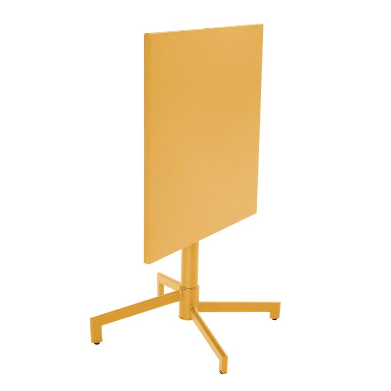 Table de jardin carrée inclinable en métal 4 personnes 70x70 cm (2/6)