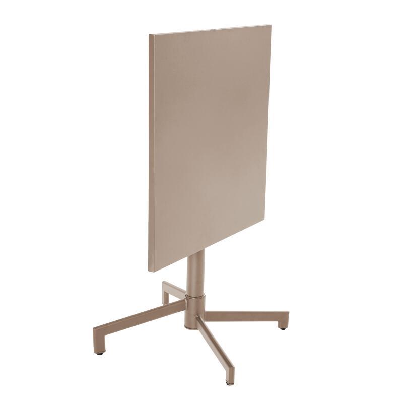 Table de jardin carrée inclinable en métal 4 personnes 70x70 cm (2/6)