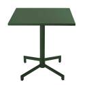Table de jardin carrée inclinable en métal 4 personnes 70x70 cm
