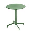 Table de jardin bistrot ronde inclinable en métal 4 personnes Ø70x72 cm
