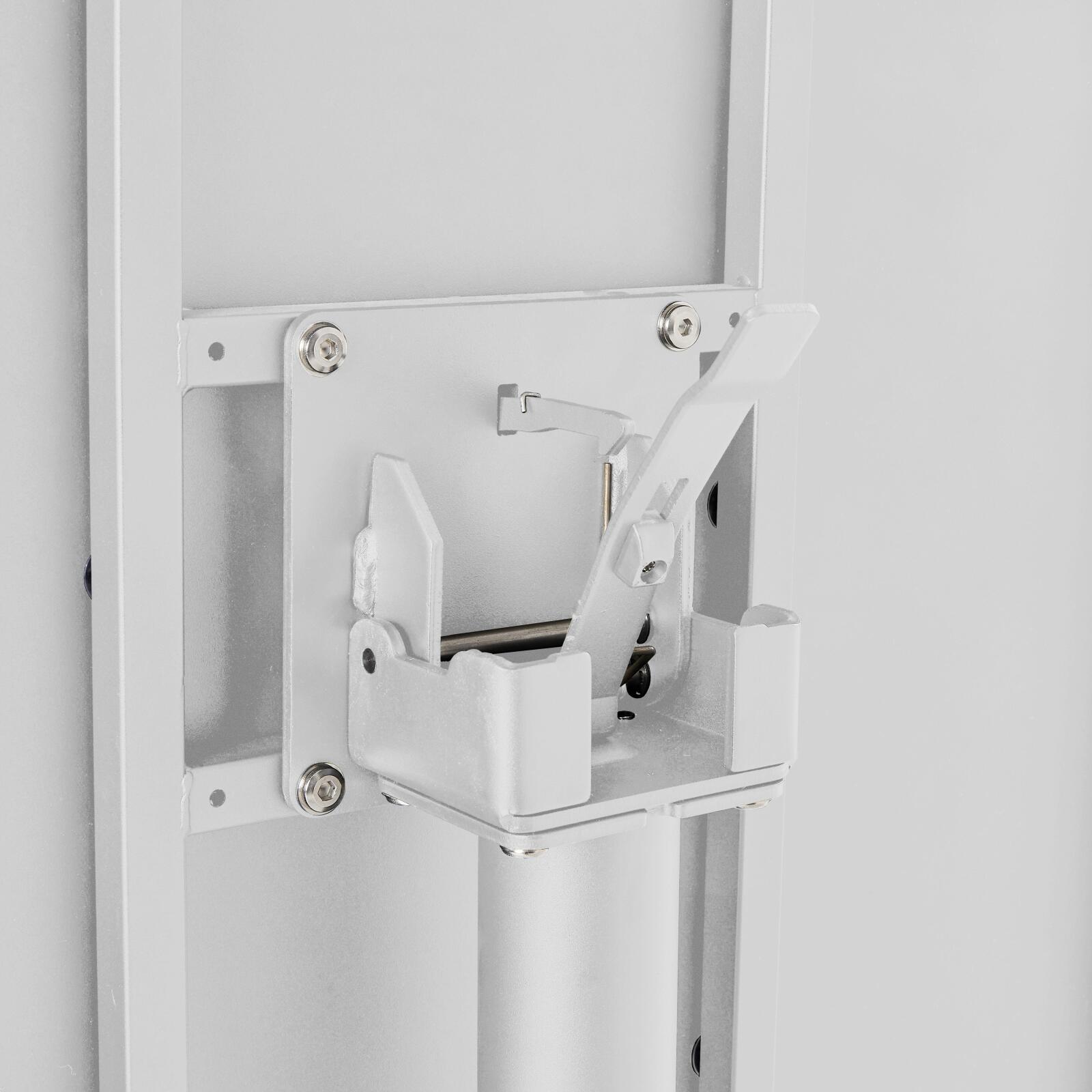 Table de jardin bistrot ronde inclinable en métal 4 personnes Ø70x72 cm