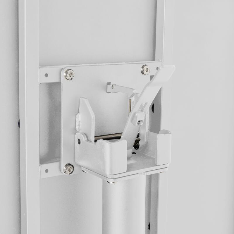 Table de jardin bistrot ronde inclinable en métal 4 personnes Ø70x72 cm (4/5)