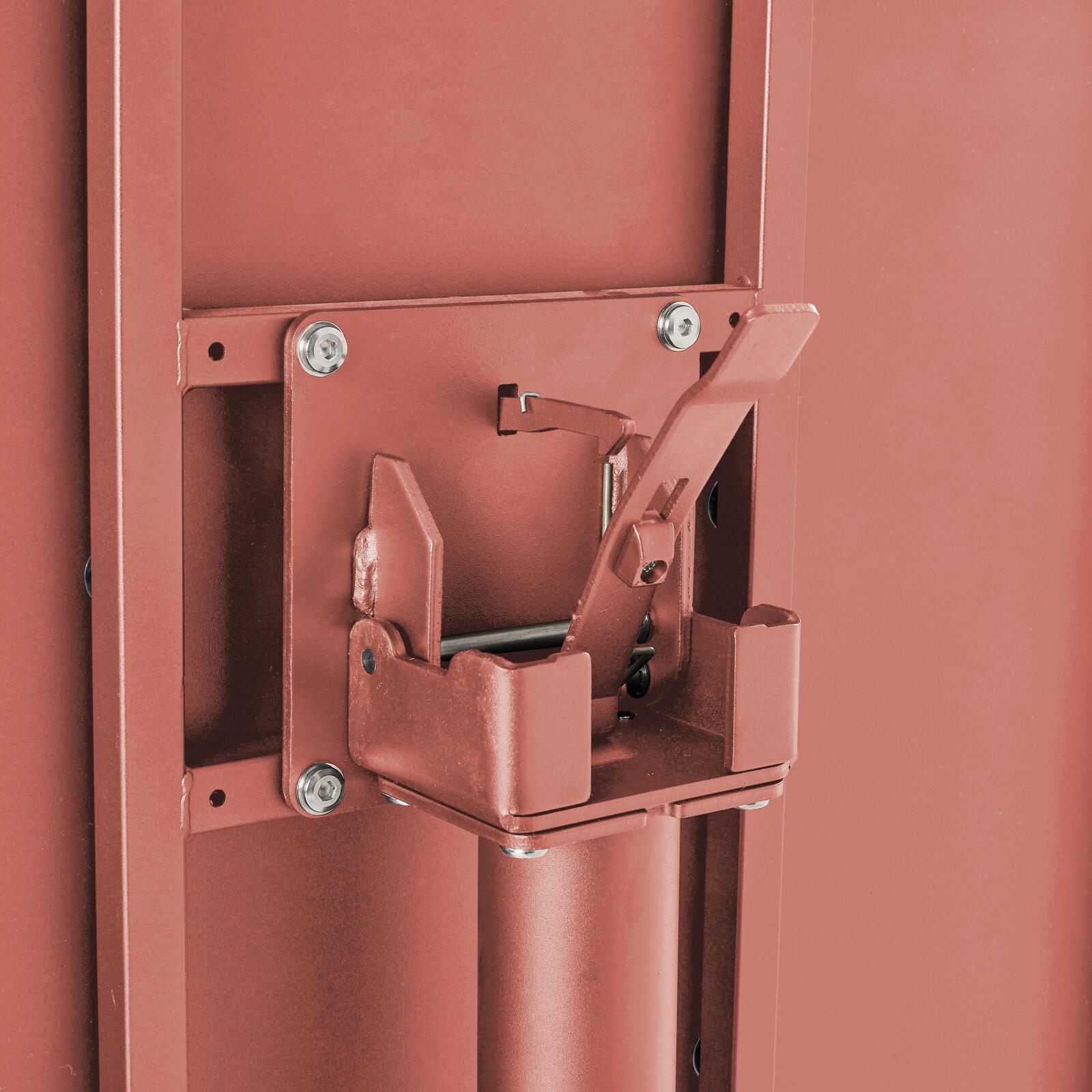 Table de jardin bistrot ronde inclinable en métal 4 personnes Ø70x72 cm