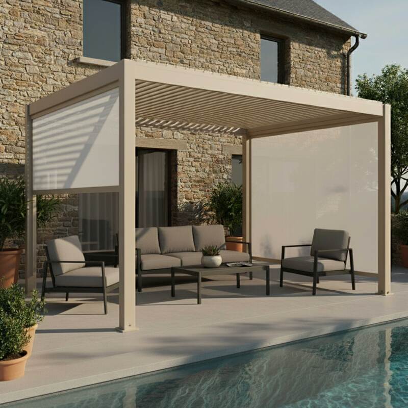 Store pour pergola bioclimatique ATHENES et OIA (3/4)