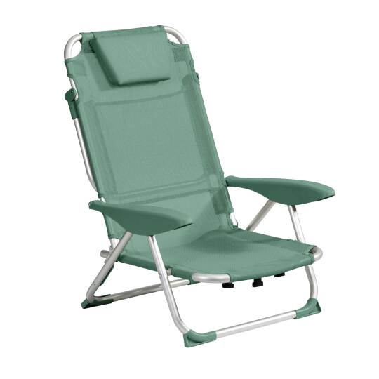 Chaise de plage pliante, inclinable 4 positions | Oviala
