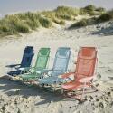 Chaise de plage pliante inclinable 4 positions