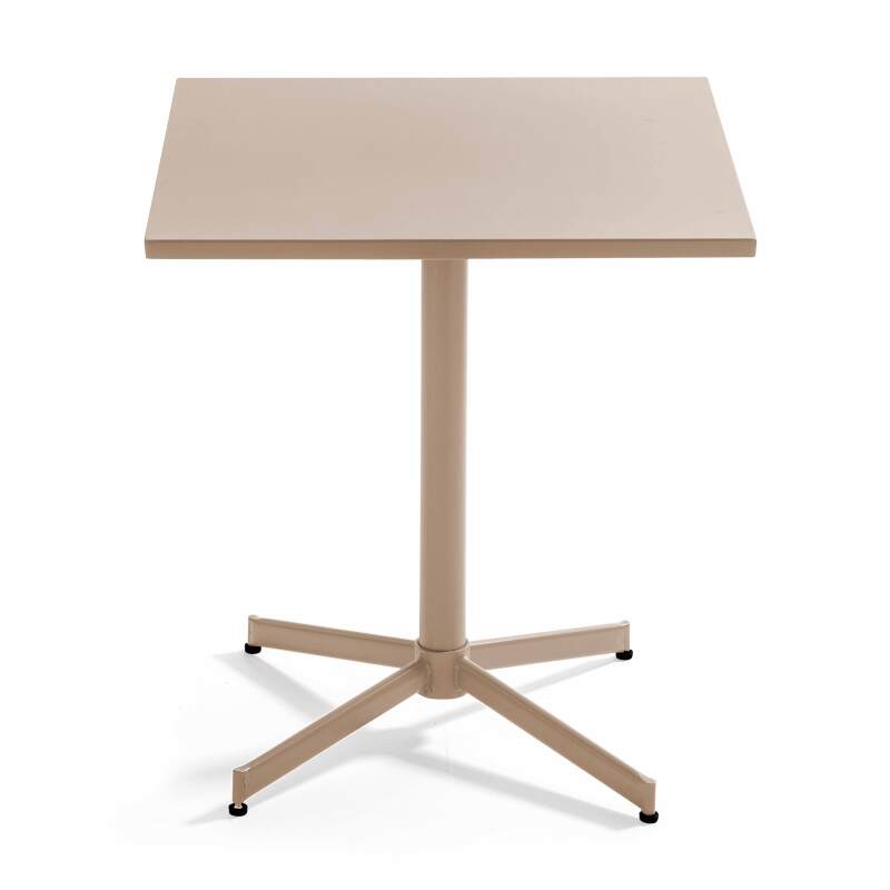 Table de jardin carrée inclinable en métal 4 personnes 70x70 cm (4/8)