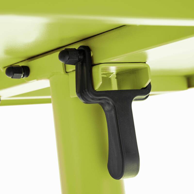 Table de jardin carrée inclinable en métal 4 personnes 70x70 cm (7/8)