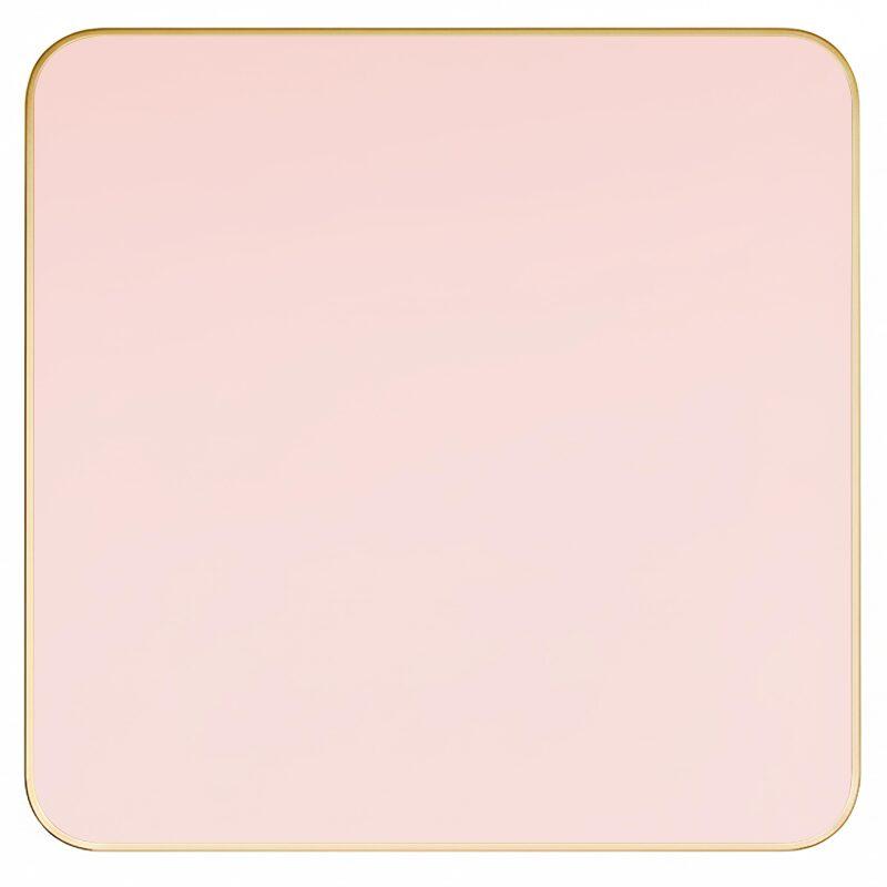 Plateau de table en stratifié 70x70 cm avec bords en aluminium