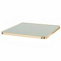 Plateau de table en stratifié 70x70 cm avec bords en aluminium