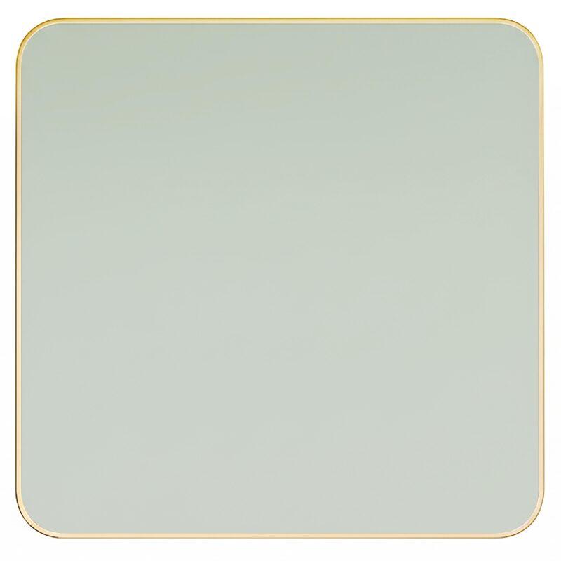 Plateau de table en stratifié 70x70 cm avec bords en aluminium