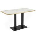 Plateau de table en stratifié 120x60 cm avec bords en aluminium