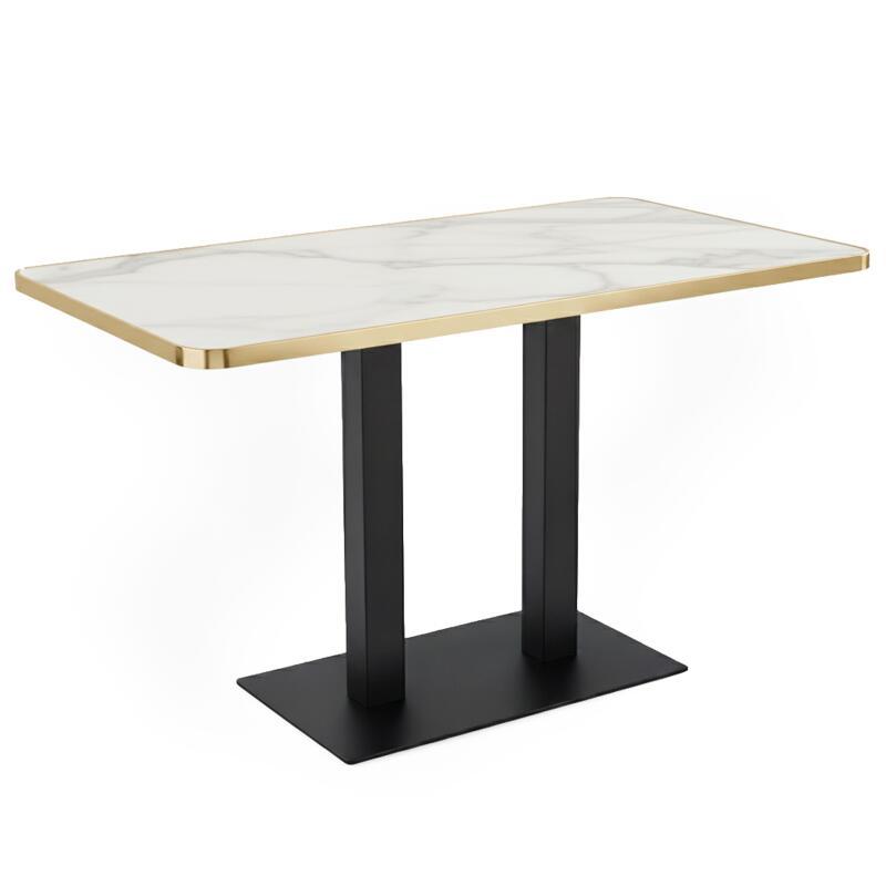 Plateau de table en stratifié 120x60 cm avec bords en aluminium (2/6)