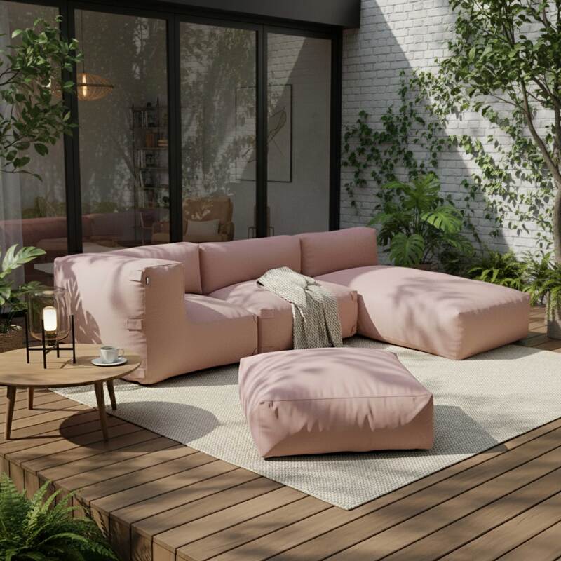 Méridienne pour salon de jardin modulable (4/5)