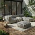 Fauteuil d'angle pour salon de jardin modulable