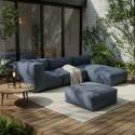 Fauteuil d'angle pour salon de jardin modulable