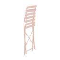 Chaises de jardin bistrot en métal pliantes - Lot de 2