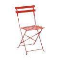 Chaises de jardin bistrot en métal pliantes - Lot de 2